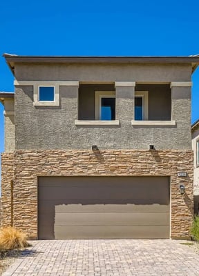 Nevada luxury vacation rental with desert mountain backdrop